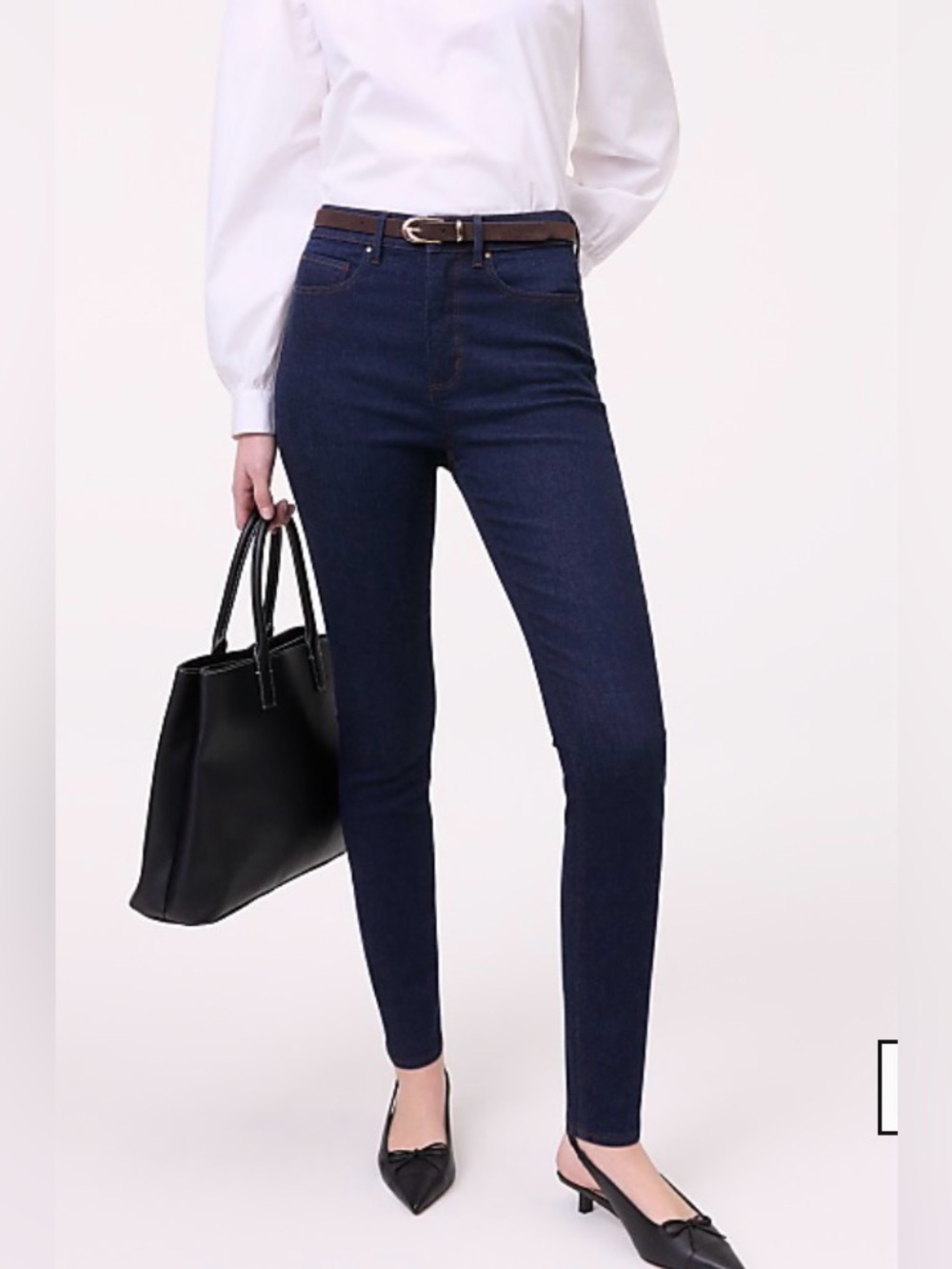 Ann Taylor High-Rise Skinny Jeans in Dark Wash BWT
